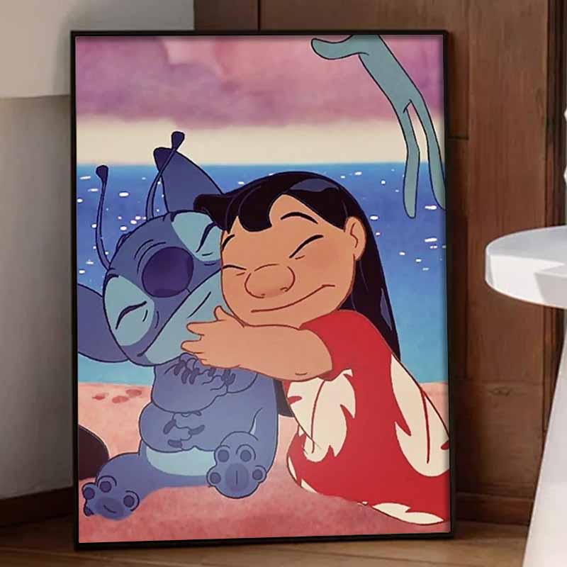 Disney Diamond Painting 5D DIY Stitch & Lilo Diamond Art Diamond Painting Kit Adult/Beginner Gift Idea Home Decor