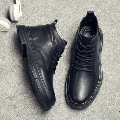 Winter Genuine Leather Shoes Men Boots Spring Ankle Boots Shoes  Man Punk Casual Riding Flats Equestr Botas Hombre Plus Size