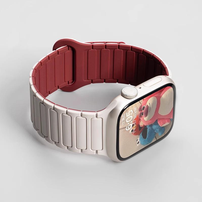 Jingyi Silicone Strap for Apple Watch S7/S8/S9/S11 and iWatch10 with Magnetic Closure