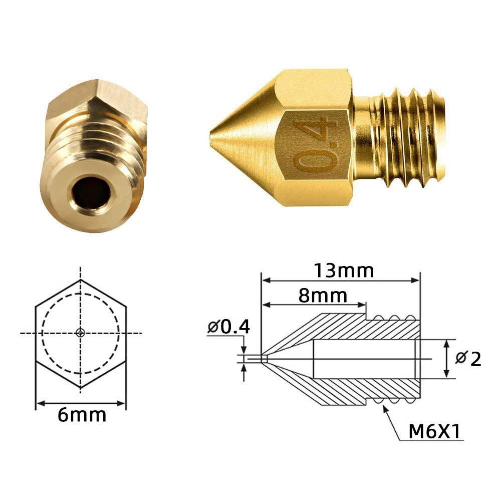 

New 19PCS 0.4mm 3D Printer Extruder Nozzle Cleaning Needles Tool Kit For CR-10 Ender