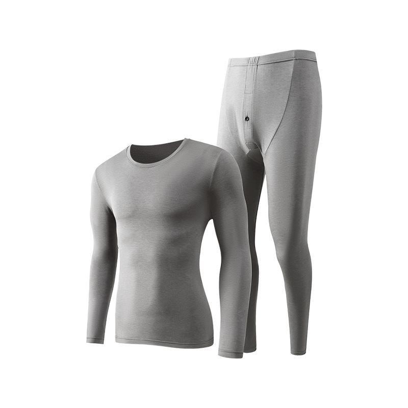 Modal Men's Thermal Underwear Set: Light & Warm Base Layer for Autumn/Winter.