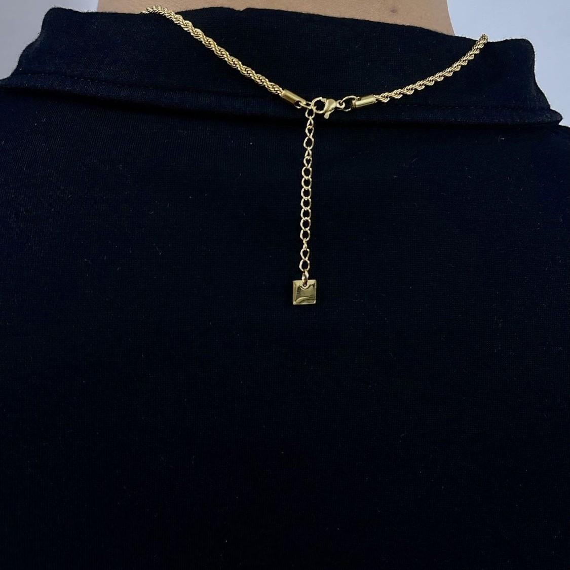Off Campus - Garrett Graham Inspired Gold Necklace Minimalist Collarbone Chain 55CM