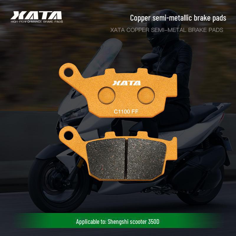

Полуметаллические тормозные колодки XATA подходят для скутера ZONTES Shengshi 350D как для передних, так и для задних дисковых тормозов.