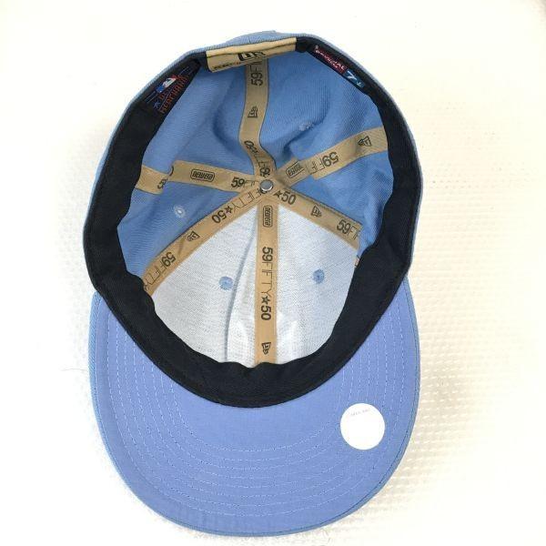 NY Yankees/59FIFTY Cap by New Era/7 1/2 59.8cm/Light Blue/Made in USA/Vintage(USED)