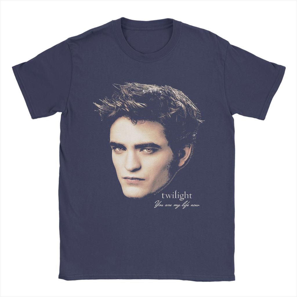 Twilight Edward Oversized Portrait Vampire Movie T Shirt Unisex YK TShirts O Neck Hip Hop Tee Shirt Casual Oversized Clothing