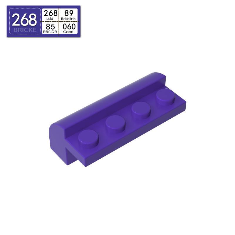 

BRICKE 4x2x11/3 Curved Brick Compatible with LEGO 6081 - DIY MOC Building Block Piece