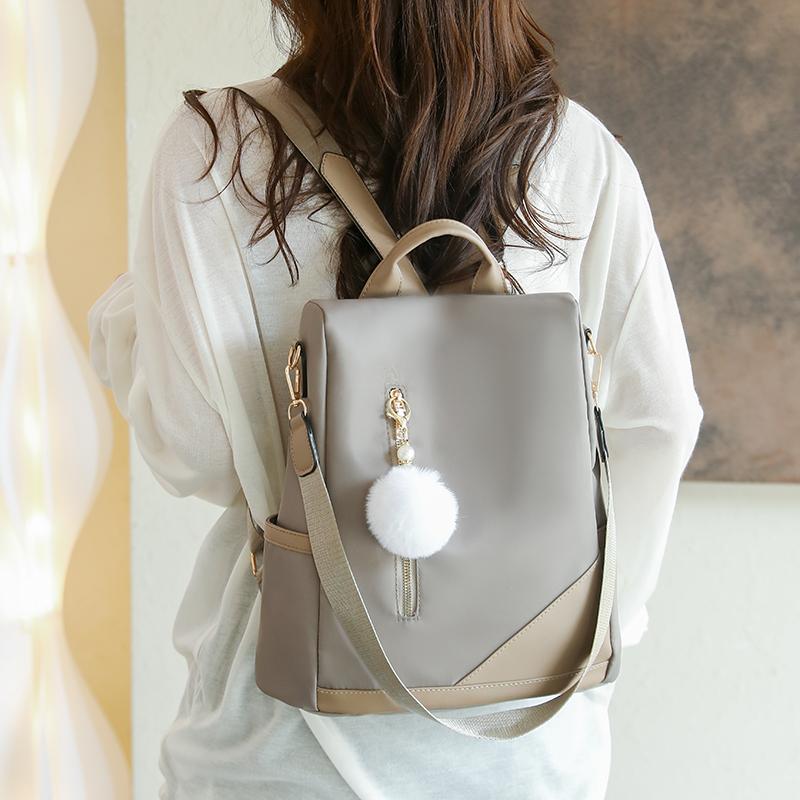 Backpack Women's Oxford Backpack Large Capacity Anti-theft Travel Schoolbag