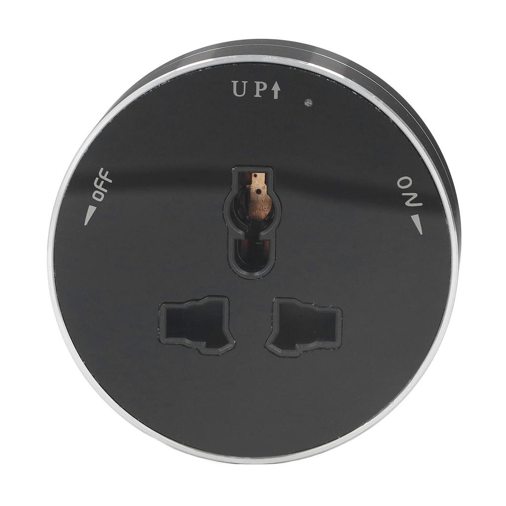 Abnehmbare Stromschienensteckdose Kabellos Wasserdicht Modern Rund Elektrischer Steckeradapter mit Anzeige