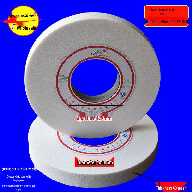 Multi-Material Grinding Wheel: White Corundum, Brown Corundum, Green Silicon Carbide - Perfect for Bench Grinders and Knife Sharpeners