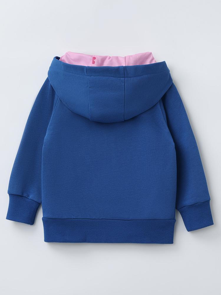 European Girls' Hooded Zipper Sweatshirt for Autumn/Winter