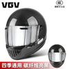Ultra-Light Carbon Fiber Full Face Motorcycle Helmet Adults Lightweight Retro Style With Removable Visor
