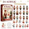 Advent Calendar Days Countdown Christmas Acrylic Ornaments Surprise Gift Box