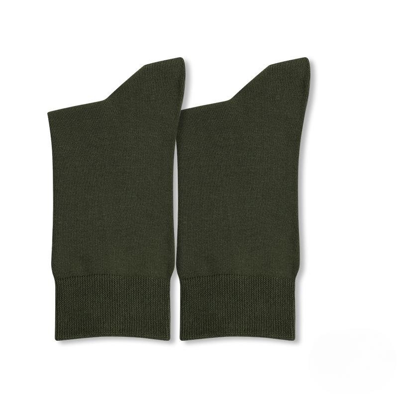 Cotton Socks Men's Antibacterial Cotton Four Seasons Mid-calf Cotton Socks Sweat Absorbent Breathable Black Spring and Summer Business Long Long Socks