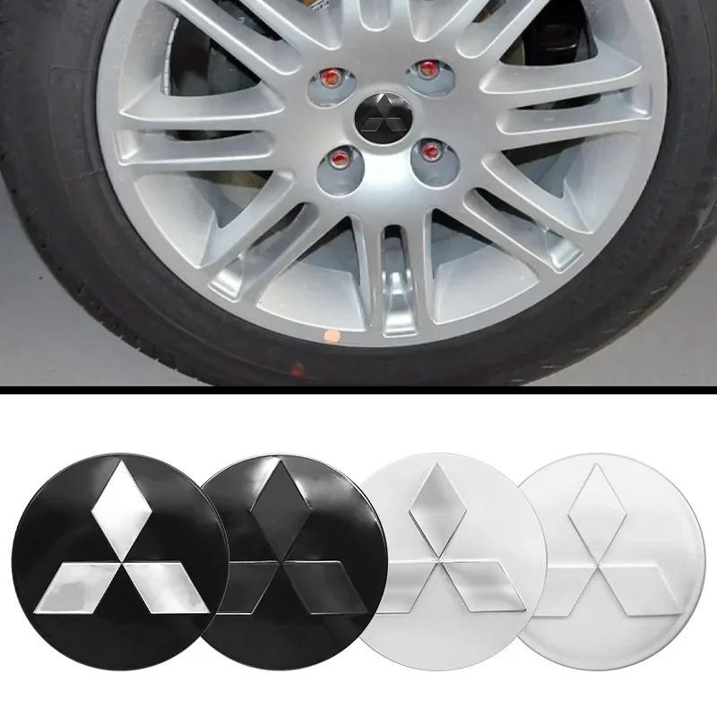 cybhty1 4Pcs 60mm Car Wheel Center Hub Caps Cover For Mitsubishi Ralliart Lancer 10 Asx Outlander Asx Pajero Sport L200 Auto Accessories