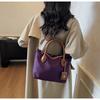 Nylon cloth bag women's large-capacity autumn and winter versatile messenger bag textured portable commuter bucket bag