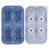 (Blue) Bulldog Ice Cube Tray Bulldog Shaped Ice Cube Mold Silicone Ice Cube Tray