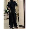 Dámské Baggy Harajuku Cargo Kalhoty Streetwear Hip Hop Wide Leg Kalhoty Parašutistické tepláky Techwear Joggers Oversized Y2K kalhoty