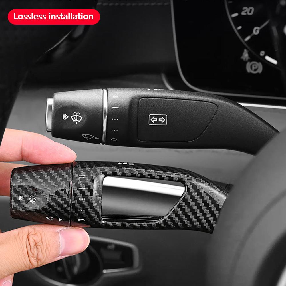 For Mercedes-Benz 14-23 E-Class 15-22 C-Class 16-22 GLC Older Vito V-Class G-Class Car Wiper Shift Lever Cruise Cover Trim Frame