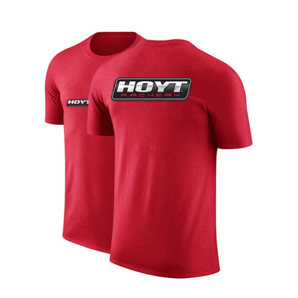 HOYT Archery Huntinger Bows TShirt for Unisex 100 Cotton Lightweight Breathable Slimfit Monochromatic ONeck Casual Basic Top