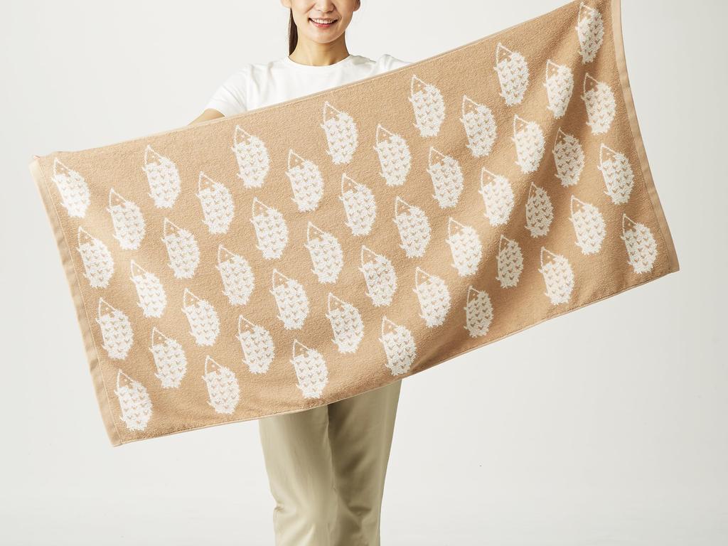 Kosugizen Bath Nordic 2 Colors 1 of 60 X 120 Moderate Set of Towels, Animals, (2 Patterns), Each, Cm, Nordic-style Motif, Volume, 2, SV-693-2