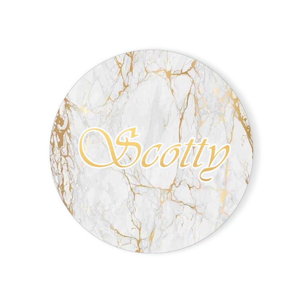Personalised Marble Coasters Customised Gift Housewarming Room Bar Decor Marble Style Custom Name Ceramic Coaster Sets
