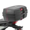 Motorcycle Top Case - Bagtecs TB8 - 45 L - Black - Waterproof PPC Plastic