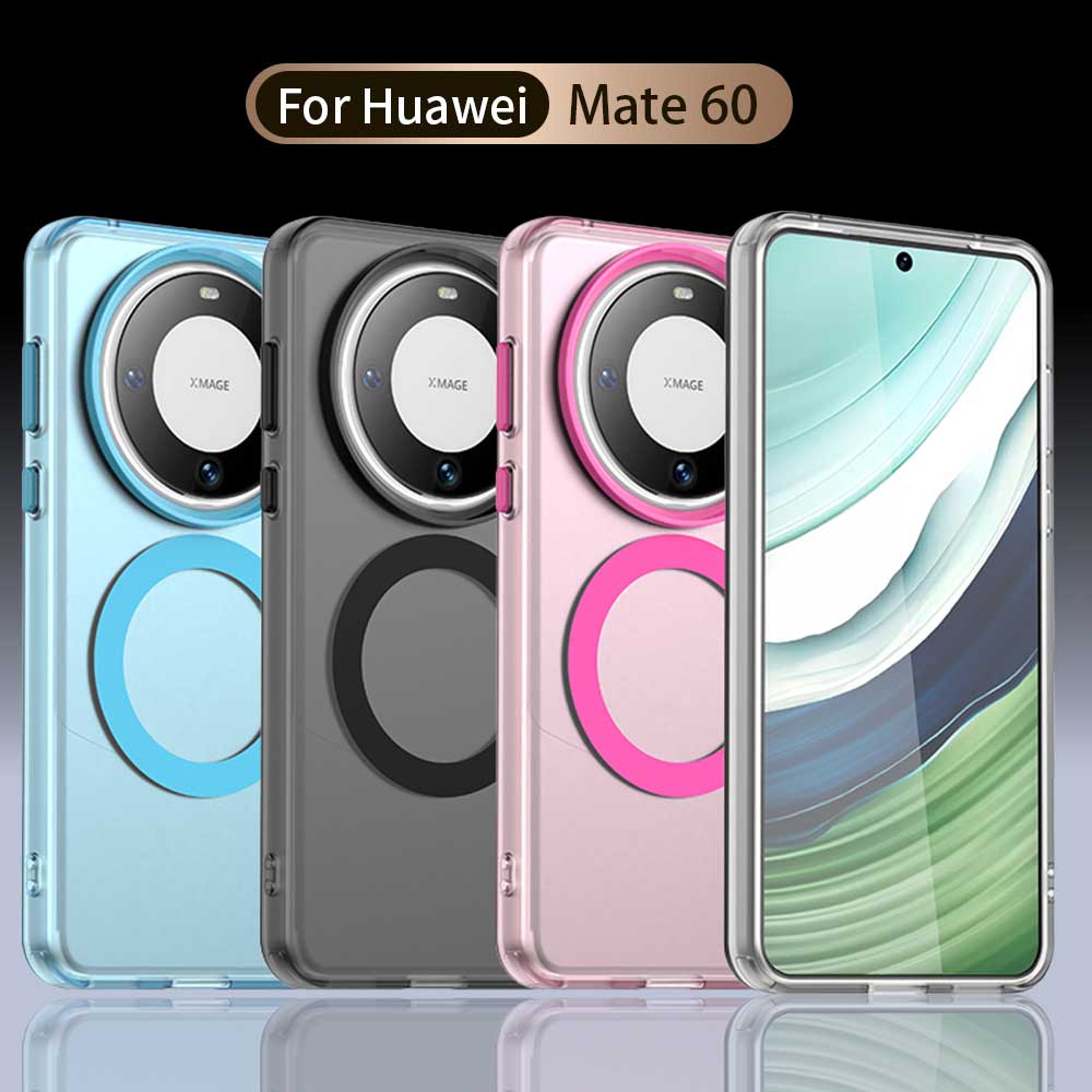 Magsafe Matte Phone Case For Huawei Mate 60 60 Pro 60 Pro+ Protective Case For Magnetic Wireless Charging Shockproof Back Cover