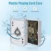 Elesunory Plastic Playing Card Box, Snap-Closed Poker Game Deck Holder, Holds 16 Standard Size Card Games