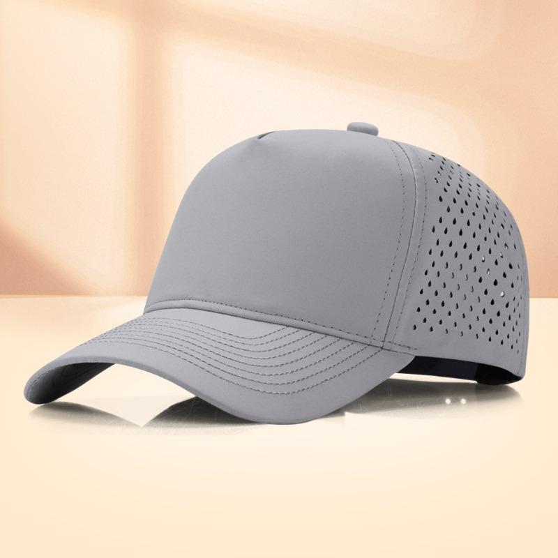Summer outdoor sunshade quick-drying cap, moving printing embroidery, waterproof laser punching baseball cap