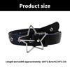 Grommet Waist Chain Buckle Punk Star Charm Grunge Belt for Women Proms Club Party for Jeans Dresses Studded