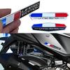Aluminium Französische Flagge Emblem Aufkleber - Limitierte Edition Motorrad Aufkleber für Honda, Yamaha, BMW, Kawasaki, Triumph, CFMOTO
