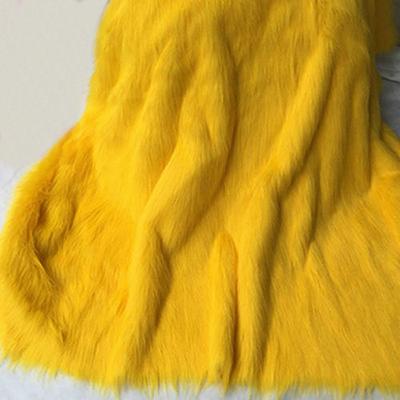 1 Meter Luxury Long Hair Faux Fur Fabric Pile Plush Fluffy Fabric For Display Photography Background Props Home Decor