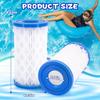 Pool Filter Cartridge Pool Filter Replacement Parts Plastic Material Swimming Pools Filter for Intex Type A/C Series