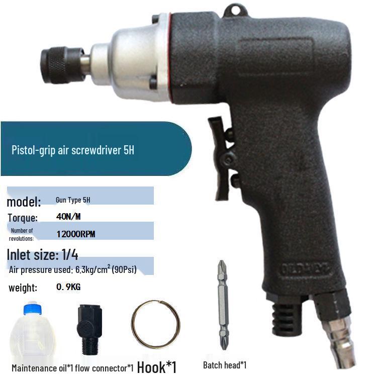 High-Power Industrial Grade Pneumatic Air Screwdriver for Woodworking