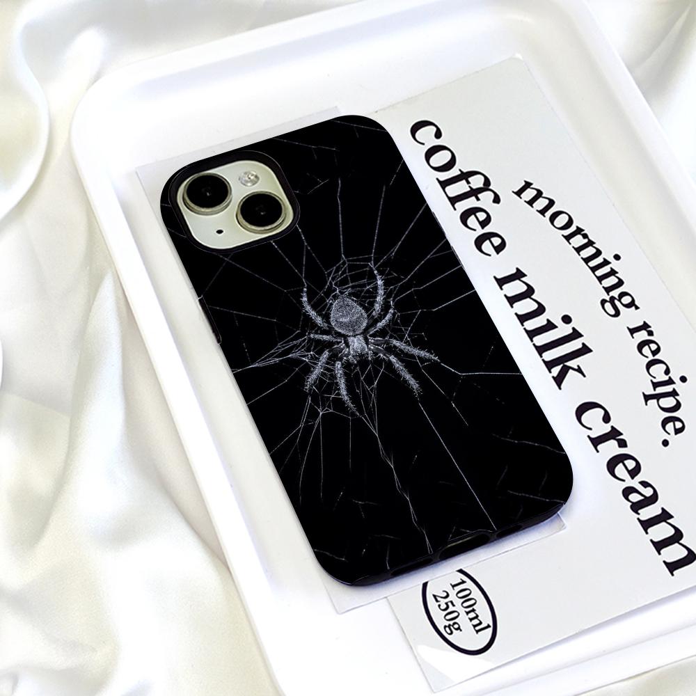 Funda de Teléfono con Diseño Gótico de Arte Oscuro Carcasa de Película Para iPhone 16e 16 15 14 13 12 11 Pro Max Plus XS