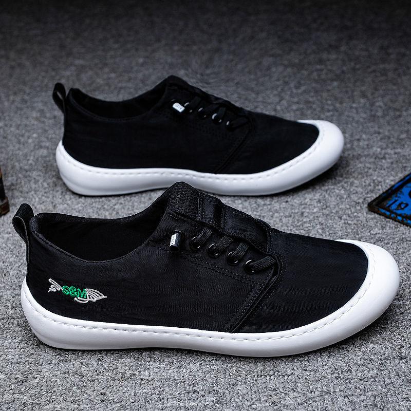 Men's Summer Casual Cloth Shoes Trend All-match Breathable Men's Non-slip Comfortable To Wear Versatile Shoes