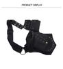 Vintage Unisex Bauchtasche Mehrere Taschen Hüfttasche Leinwand Hüfttasche Damen Brusttasche Bohemian Beintasche für Handy