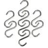 200Pcs 1 Inch Stainless Steel S Hook Curtain Hanging Connectors Mini S Shaped Hangers Ornament for DIY Jewelry Chain Hardware Pet Name Tag Lure and
