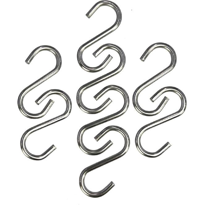 200 шт. 1 дюйм Нержавеющая сталь S-образный крючок Соединители для подвешивания штор Мини S-образные вешалки Украшение для DIY Цепочки для бижутерии Фурнитура Именная бирка для питомца Приманка и