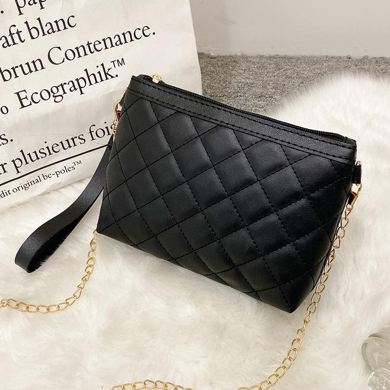 Rhombus chain bag new versatile small bag fashion wallet small square bag embroidered messenger bag