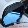 Carbon Fiber Rearview Mirror Rain Shield - Reflective, Rainproof, and Dustproof Eyebrow Cover