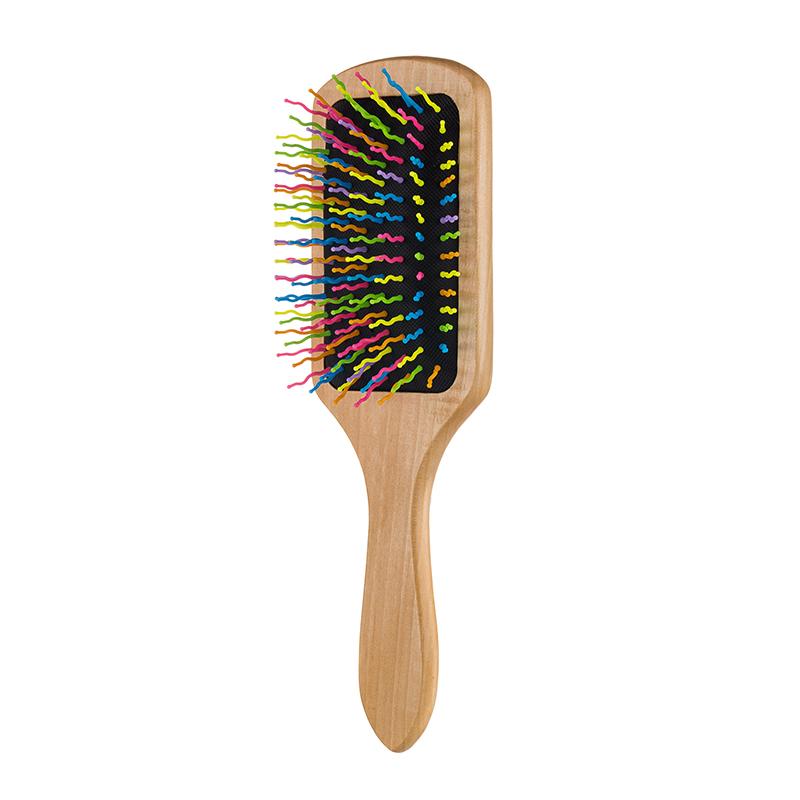 

1pcs Airbag Rainbow Wooden Cob for Hair Nylon Needle Massage Hairbrush Scalp Head Air Cushion Brush Salon Hair Styling Tool