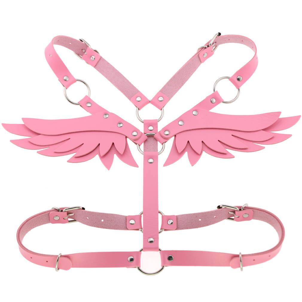 Sexy Wings Leather Body Harness Woman Men Fashion Goth Punk Strap Festival Girls Lingerie Cosplay Jewelry Practical Household Product