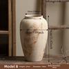 Wabi Sabi Style Ceramic Vase Decorative Unique Speckled Texture Flower Pot Classical Beauty Matte Texture Ceramic Flower Jars