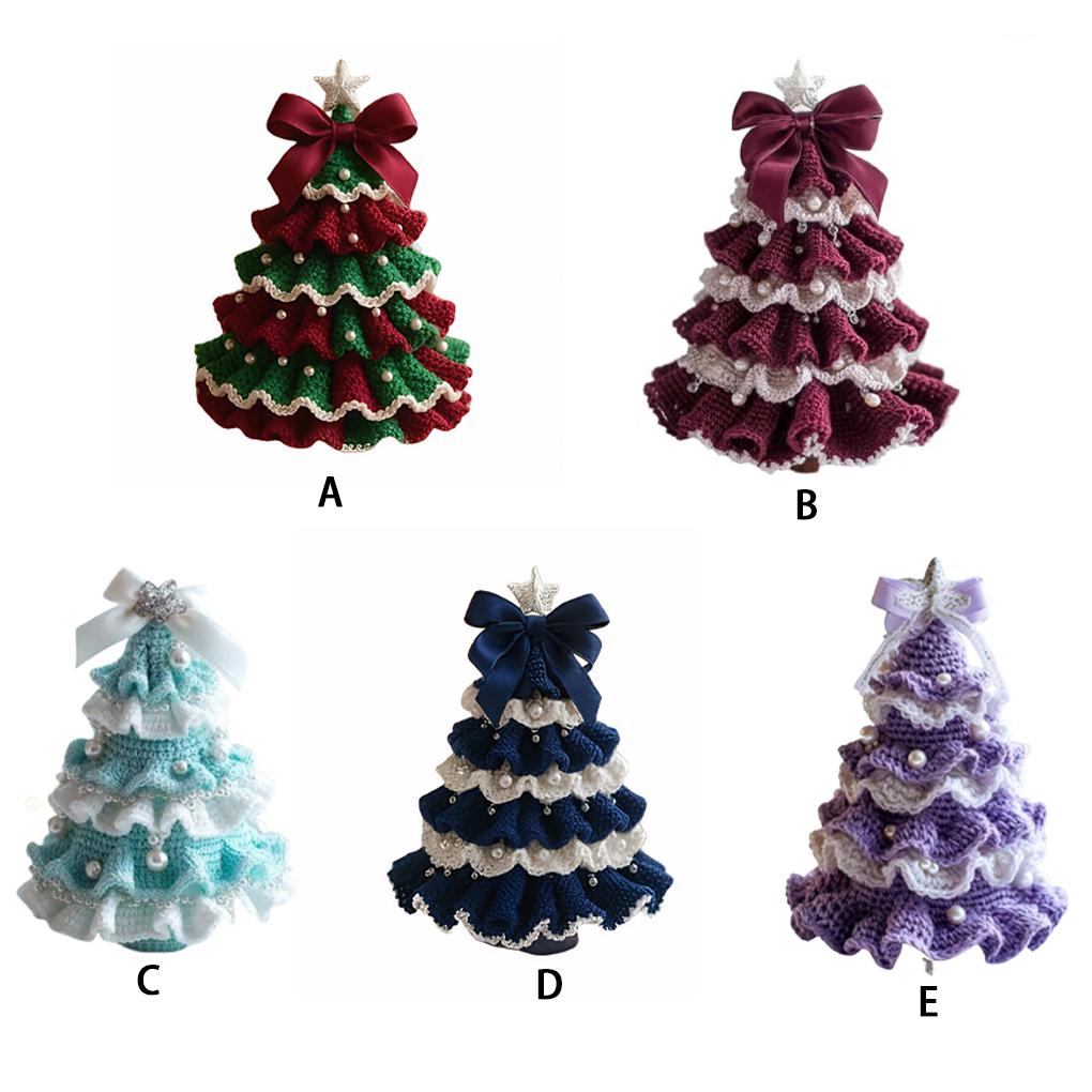 DIY Crochet - Holiday Decoration Set, Tree with Options. Beginner's Kit Hooks, and Instructions for Decoration