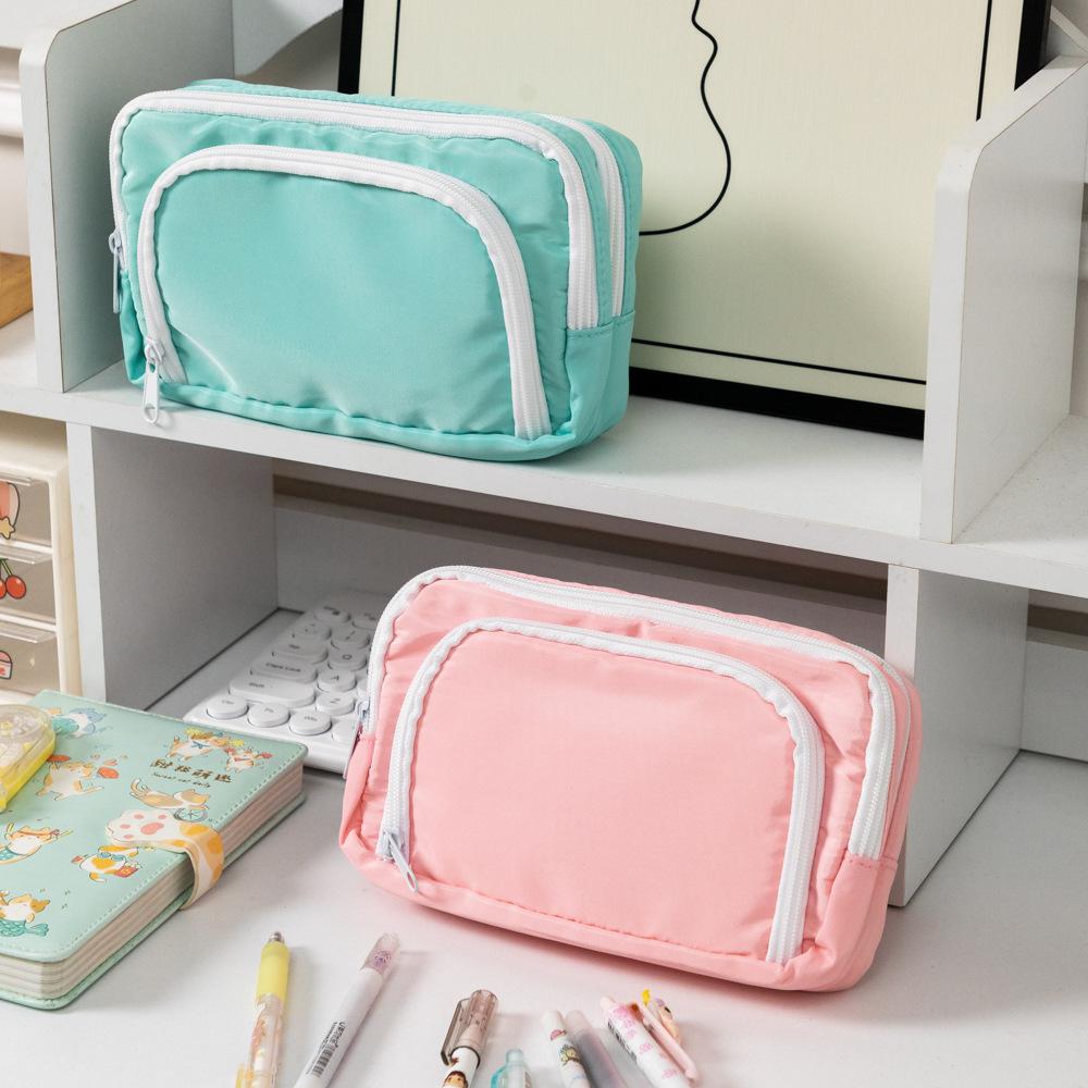 Multi Layer Pencil Case Large Capacity Kawaii Pen Box Cute Pen Holder Pouch for Students Back to School Stationery Supplies