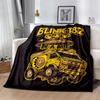 Blink-182 Alien Van Customize Text Blanket Multi-purpose Customizable Blanket Warmthful Decor for Living Room Bed Couch Office All-Season Use