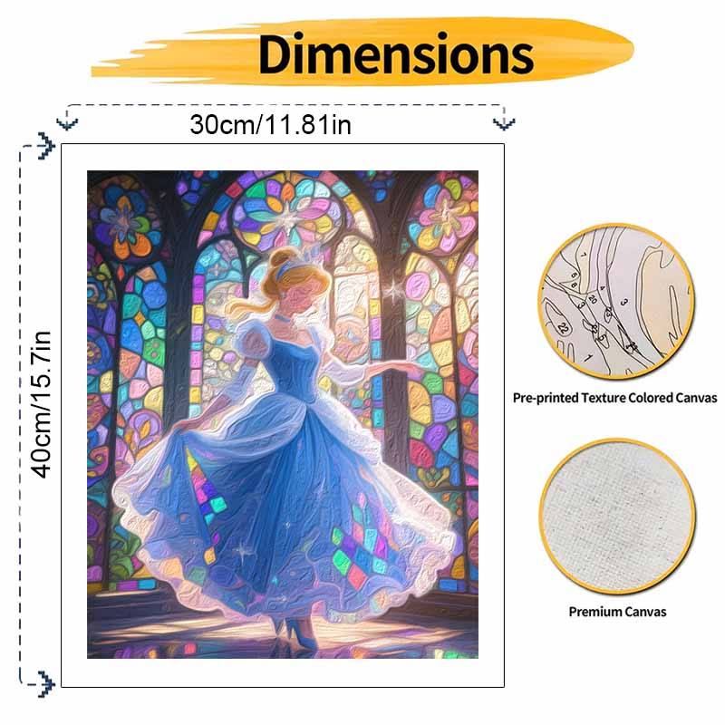 Disney Princess Oil Painting Hand Painting Coloring Painting Handmade Diy Home Decoration Gift