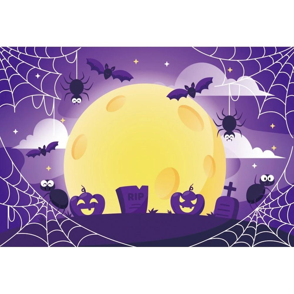 Halloween home party decoration hanging cloth horror cemetery castle pumpkin head hanging cloth room decoration background cloth