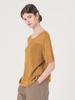 WEDNESDAY DELIGHT Wed_Volume Sleeve Knit Top_Brown